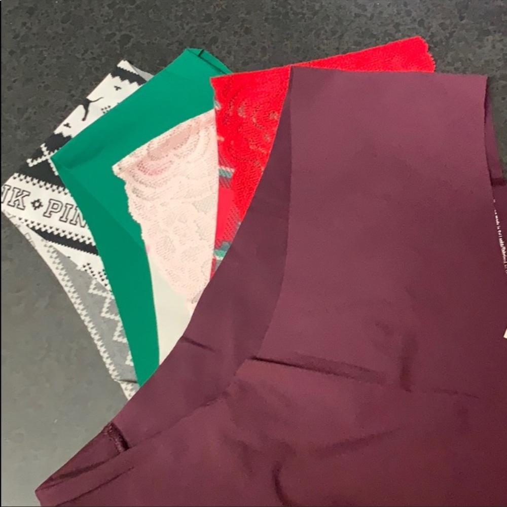 🎄Brand new PINK Holiday Panties Bundle🎄 - Picture 2 of 3